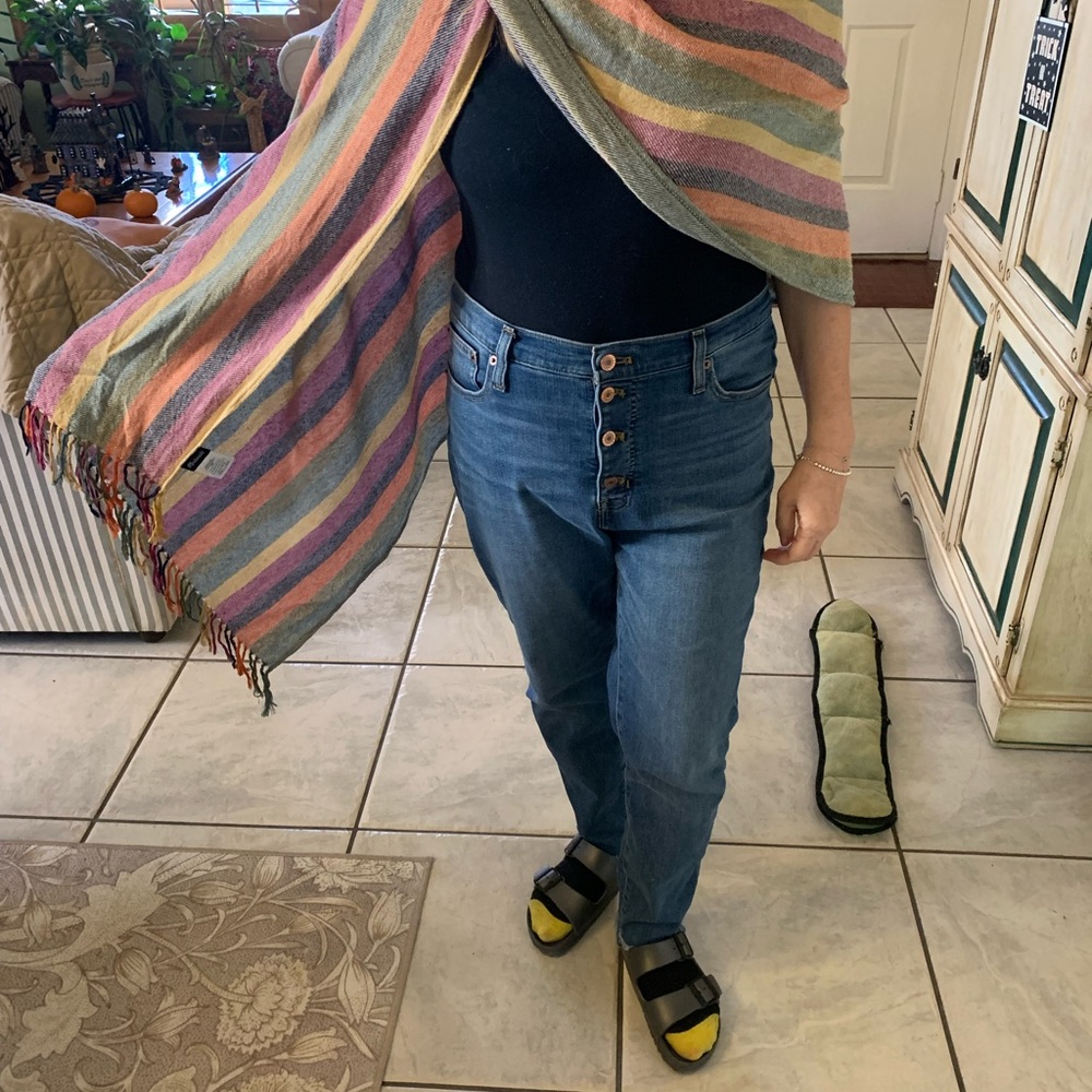 Multi-Colored Shawl/Wrap/Cape - Picture 7 of 10